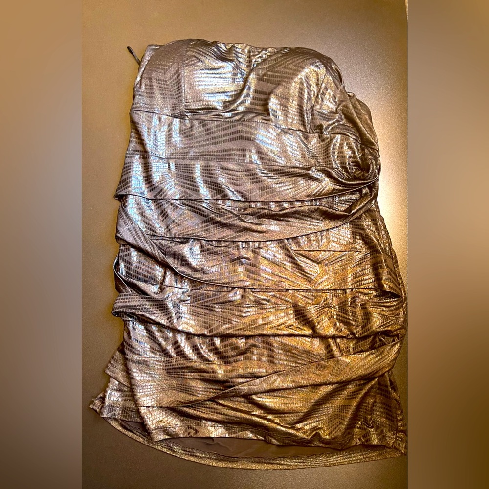 Gold/Black Dress